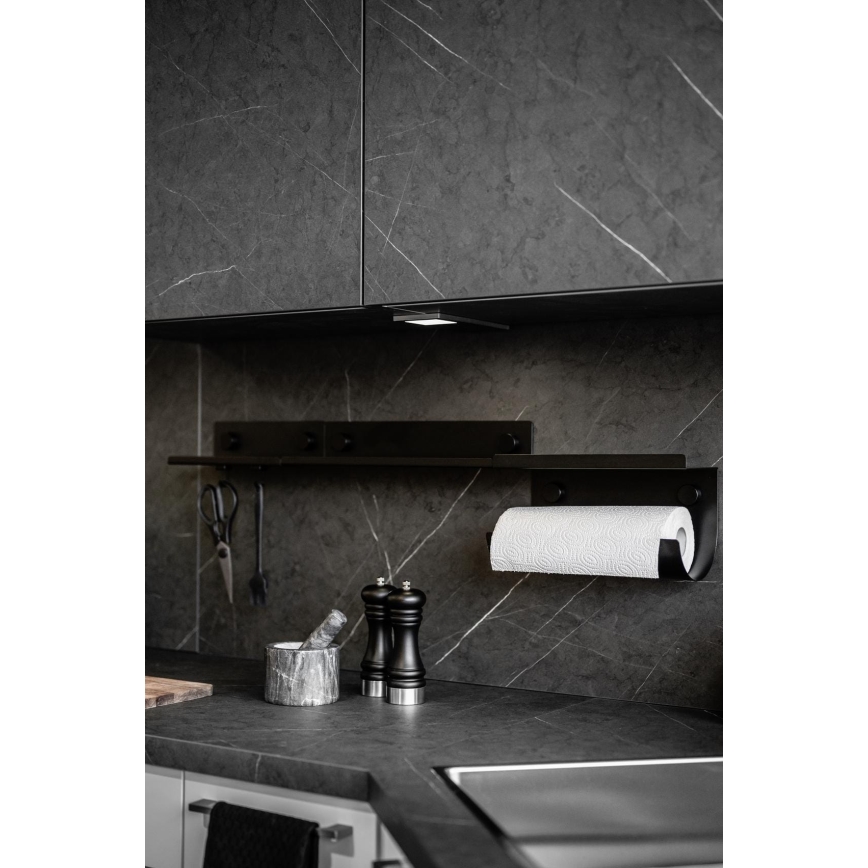 WENKO 71147800 - Ράφι JET 25x7,5 cm μαύρο
