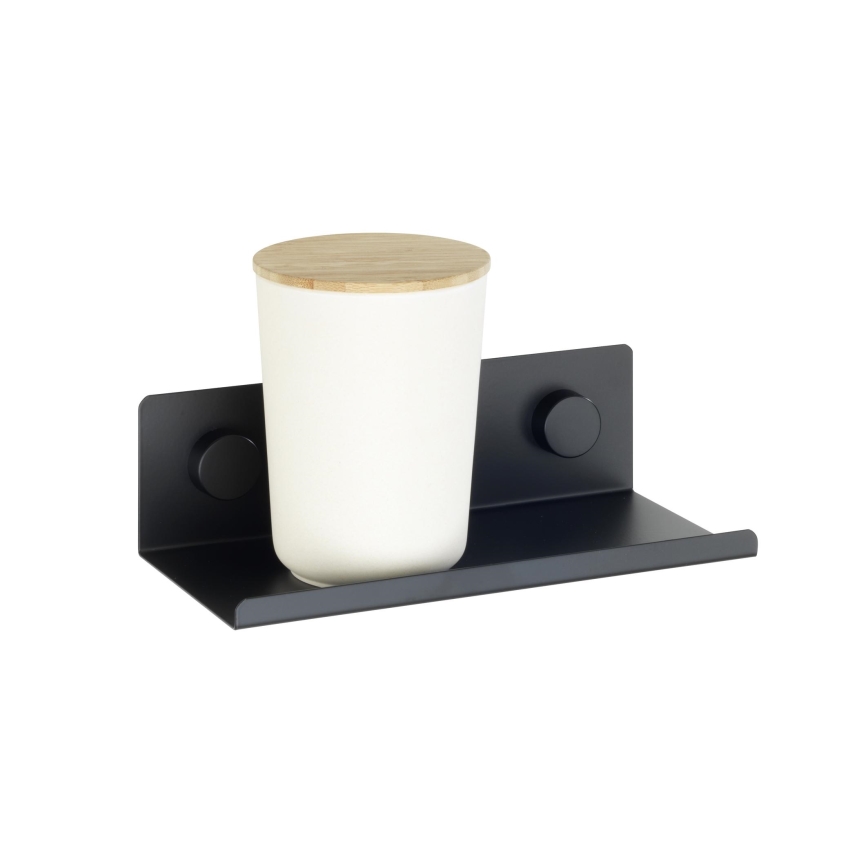 WENKO 71147800 - Ράφι JET 25x7,5 cm μαύρο