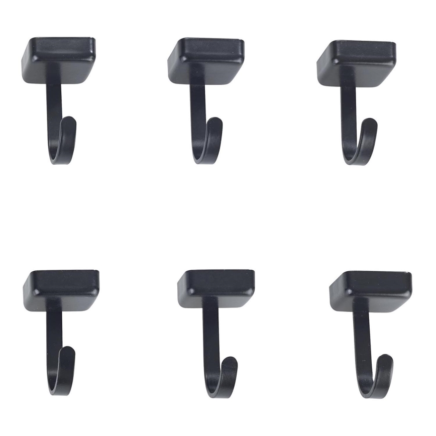 WENKO 71149800 - Άγκιστρα JET 2,2x3,9 cm μαύρο/ασημί