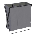 WENKO 71297800 - Καλάθι ρούχων TRIO 69x76 cm γκρι/μαύρο