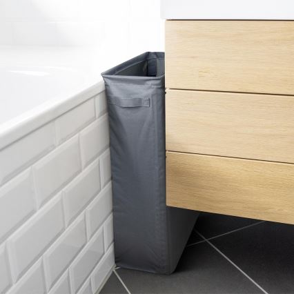 WENKO 71299800 - Καλάθι ρούχων SLIM 20x60 cm ανθρακί