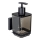 WENKO 71444800 - Διανομέας υγρού σαπουνιού VACUUM-LOC QUADRO ED 7,5x16 cm σε μαύρο