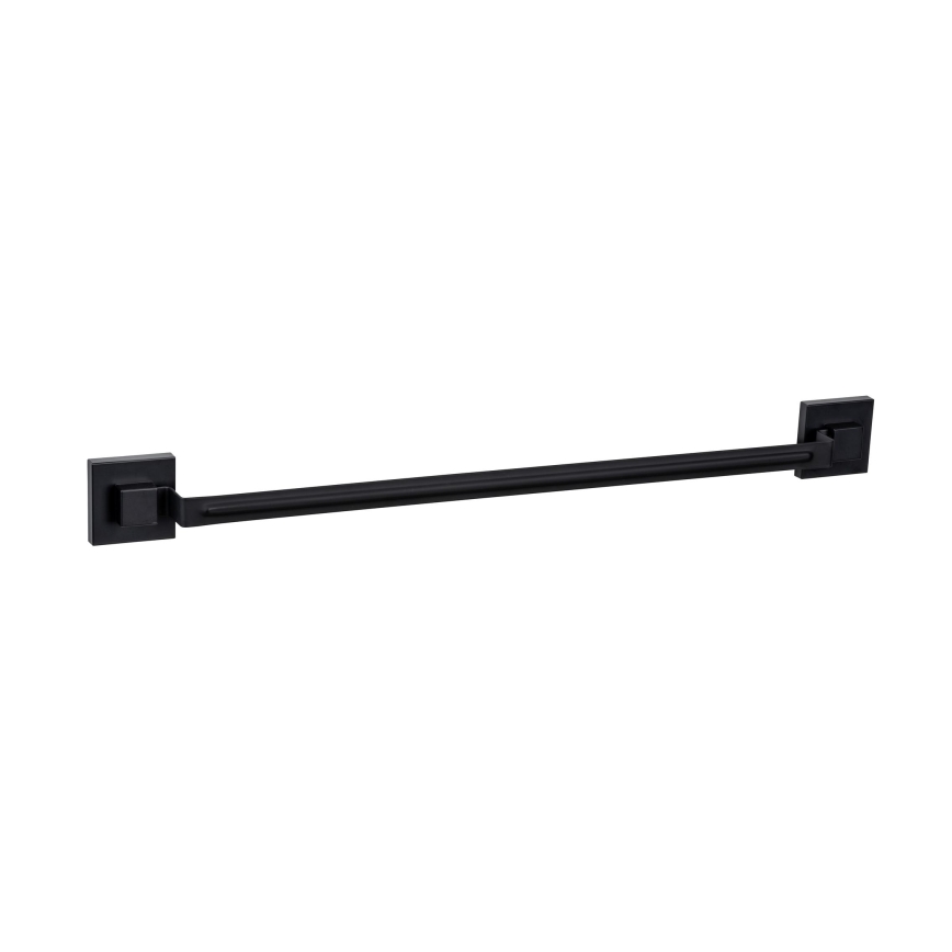 WENKO 71445800 - Μπάρα πετσετών VACUUM-LOC QUADRO ED 60,5x6 cm μαύρη
