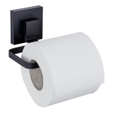 WENKO 71447800 - Βάση ρολού χαρτιού υγείας VACUUM-LOC QUADRO ED 14x11 cm μαύρη