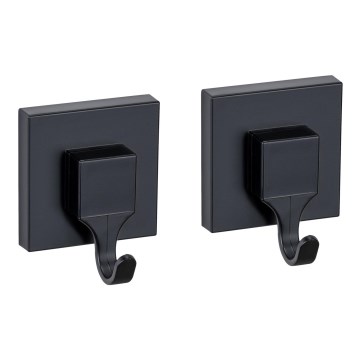 WENKO 71448800 - Γάντζος VACUUM-LOC QUADRO ED 6x7 cm μαύρος