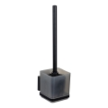 WENKO 71450800 - Σετ WC VACUUM-LOC QUADRO ED 9,5x37 cm μαύρο