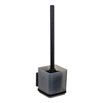 WENKO 71450800 - Σετ WC VACUUM-LOC QUADRO ED 9,5x37 cm μαύρο