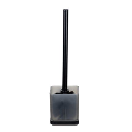 WENKO 71450800 - Σετ WC VACUUM-LOC QUADRO ED 9,5x37 cm μαύρο