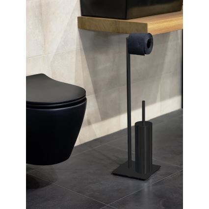 WENKO 71556800 - Σετ WC RECCO 20x71,5 cm μαύρο