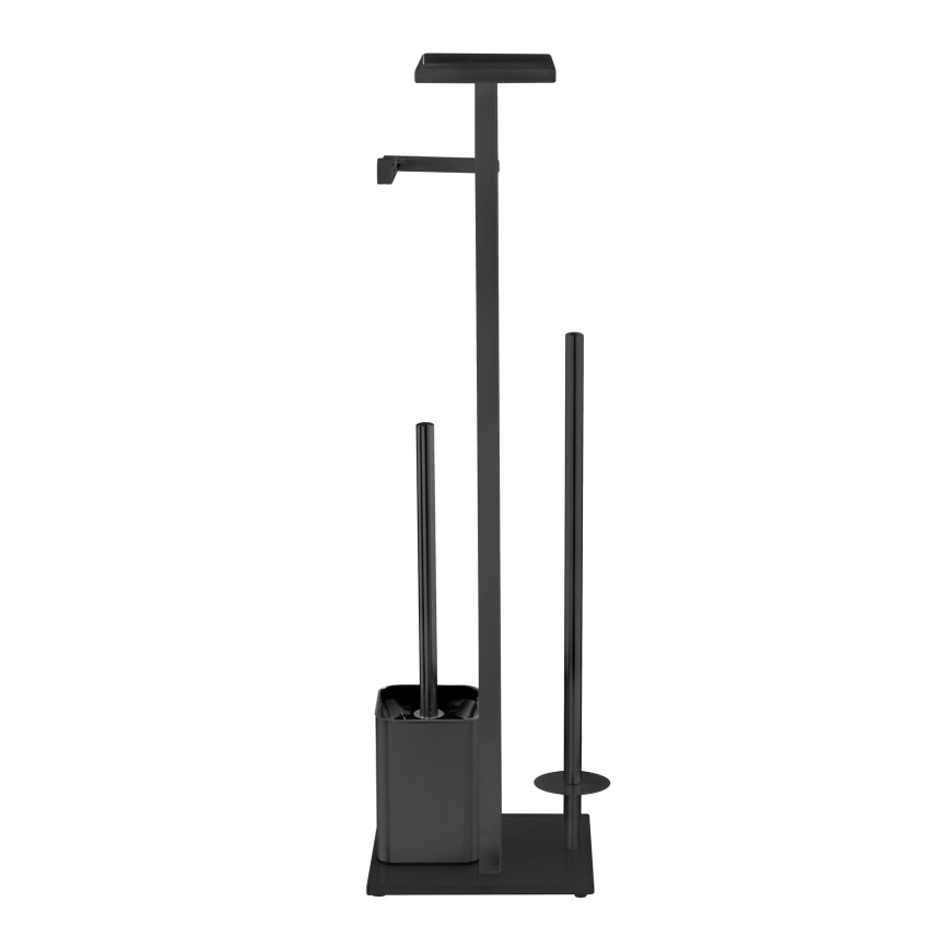 WENKO 71558800 - Σετ WC DEBAR 21x70,5 cm ανοξείδωτο/μαύρο