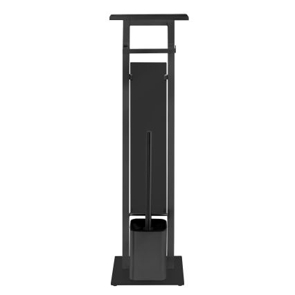 WENKO 71558800 - Σετ WC DEBAR 21x70,5 cm ανοξείδωτο/μαύρο