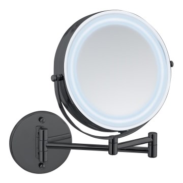 WENKO 71559800 - Καθρέφτης POWER-LOC 25,5x32 cm μαύρος