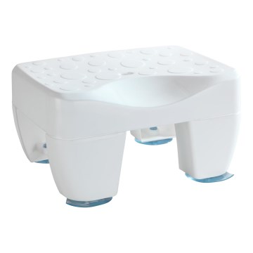 WENKO 73361100-Σκαμπό για μπανιέρα SECURA 40x31 cm λευκό/διάφανο