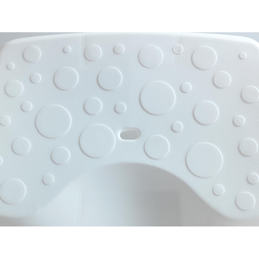 WENKO 73361100-Σκαμπό για μπανιέρα SECURA 40x31 cm λευκό/διάφανο