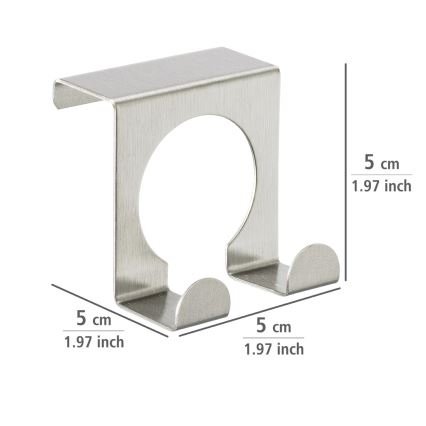 WENKO 8411100 - Άγκιστρο 5x5 εκ. ανοξείδωτο/ασημί