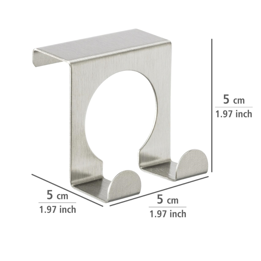 WENKO 8411100 - Άγκιστρο 5x5 εκ. ανοξείδωτο/ασημί