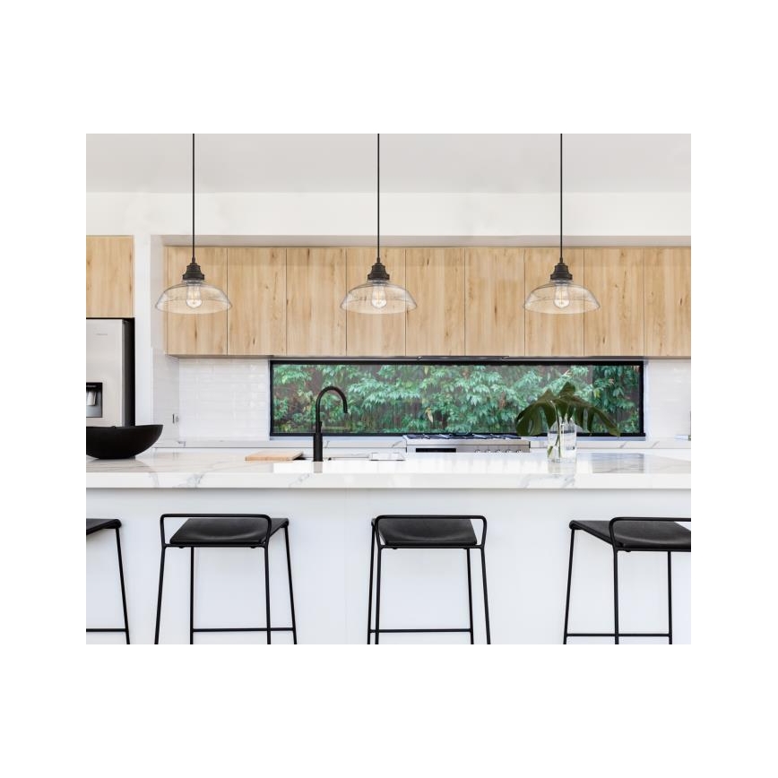 Westinghouse 6116640 - Κρεμαστό φωτιστικό με καλώδιο IRON HILL 1xE27/60W/230V Ø 28 cm