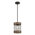 Westinghouse 61180 - Κρεμαστό φωτιστικό με καλώδιο LANGSTON 1xE27/60W/230V διάμ. 19 εκ. από πεύκο