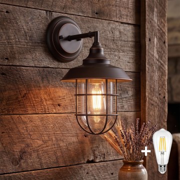 Westinghouse 6121640 - LED επιτοίχιο φωτιστικό εξωτερικού χώρου IRON HILL 1xE27/60W/230V IP44