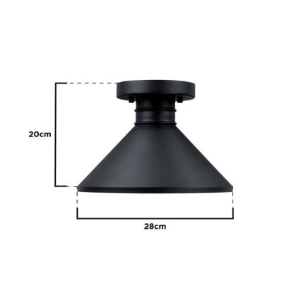 Westinghouse 61238 - Φωτιστικό οροφής εξωτερικού χώρου WALTER 1xE27/60W/230V IP44