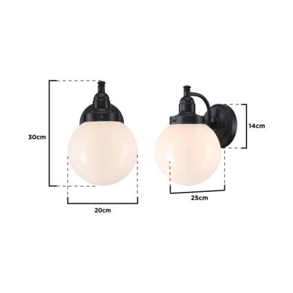 Westinghouse 61240 - Φωτιστικό τοίχου εξωτερικού χώρου EDDYSTONE 1xE27/60W/230V IP44