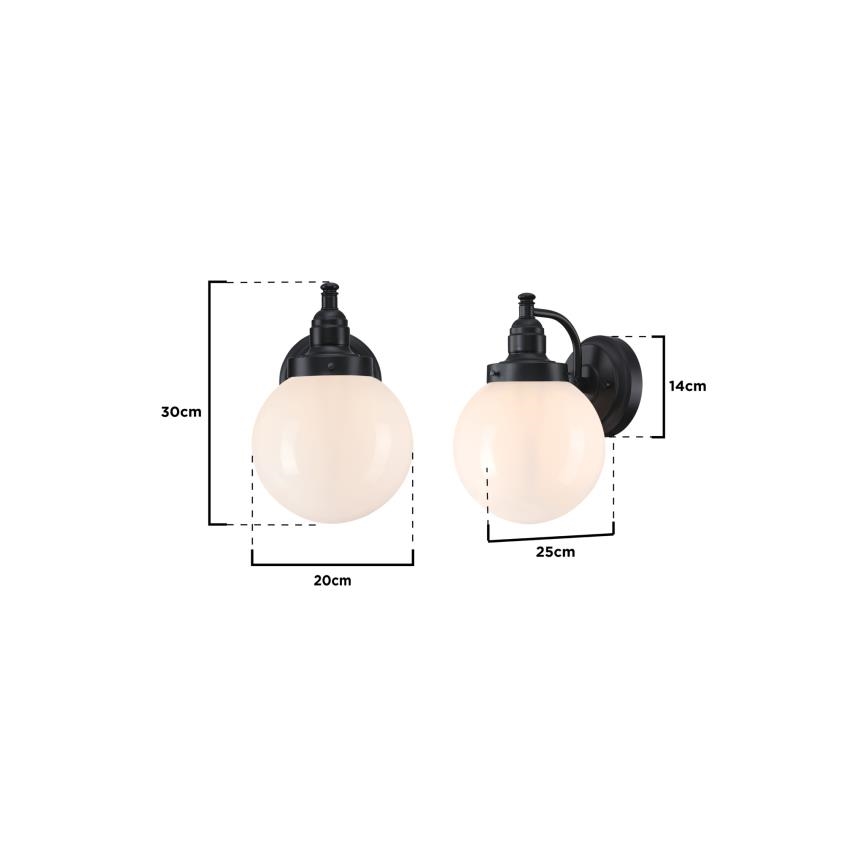 Westinghouse 61240 - Φωτιστικό τοίχου εξωτερικού χώρου EDDYSTONE 1xE27/60W/230V IP44