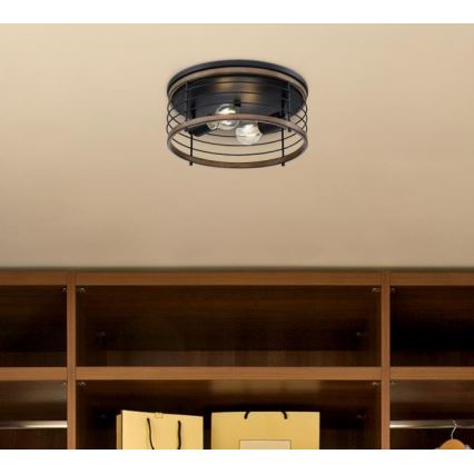 Westinghouse 61250 - Φωτιστικό οροφής ACKTON 2xE27/60W/230V barnwood