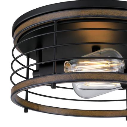 Westinghouse 61250 - Φωτιστικό οροφής ACKTON 2xE27/60W/230V barnwood
