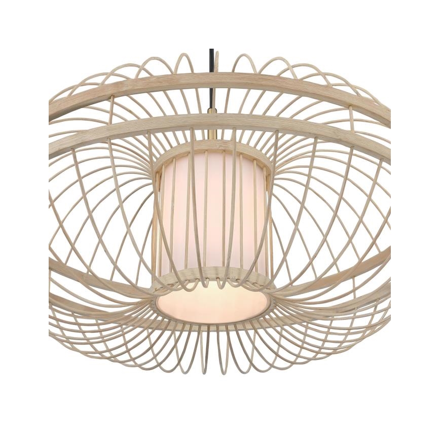 Westinghouse 61255 - Κρεμαστό φωτιστικό οροφής TULCEA 1xE27/60W/230V μπαμπού