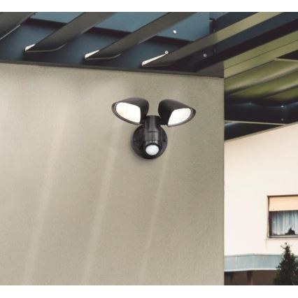 Westinghouse 63643 - Εξωτερικός προβολέας LED με αισθητήρα LED/17,5W/230V IP44