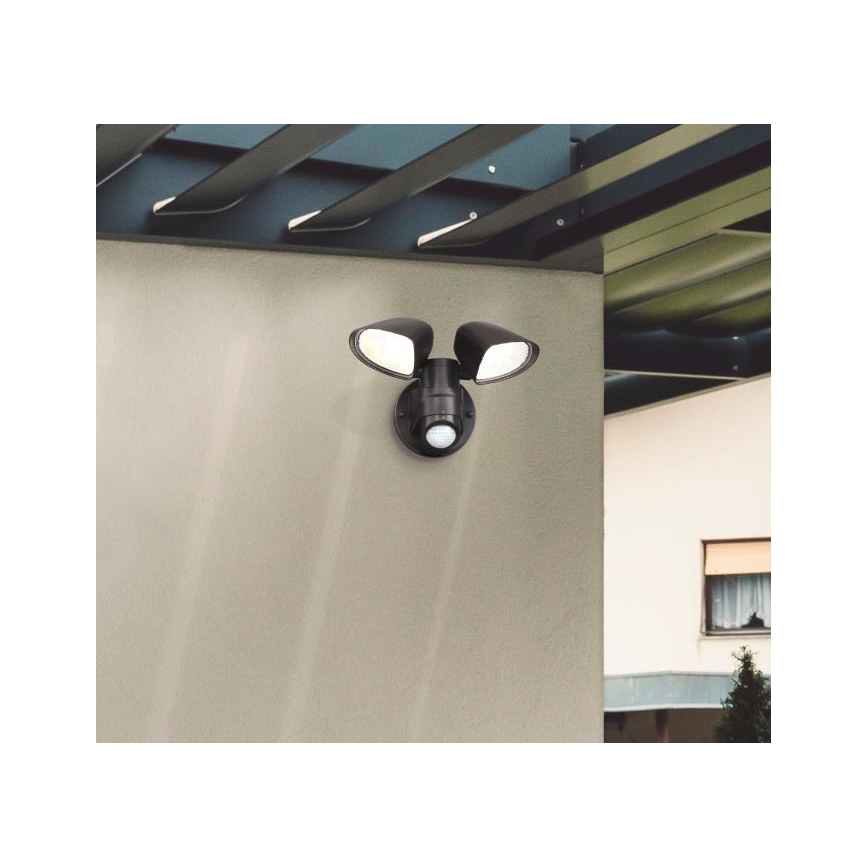 Westinghouse 63643 - Εξωτερικός προβολέας LED με αισθητήρα LED/17,5W/230V IP44