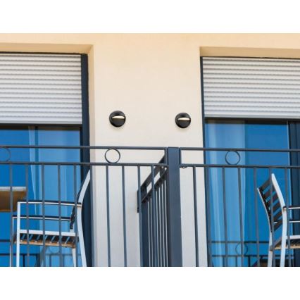 Westinghouse 65790 - LED ρυθμιζόμενο εξωτερικό επιτοίχιο φωτιστικό WINSLETT LED/10W/230V IP44 μαύρο