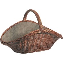 Wicker basket για ξύλο με ένα λαβή 42x70 cm