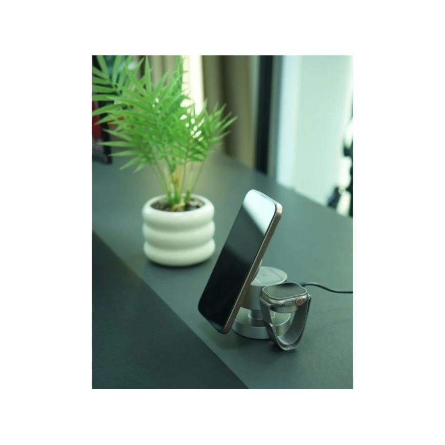 Winner Group - Ασύρματος φορτιστής 4 σε 1 MUSH8OOM 27W ανθρακί