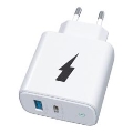 Winner Group - Αντάπτορας ταχείας φόρτισης 1xUSB-C + 1xUSB-A Power Delivery 38W λευκό