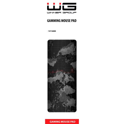 Winner Group - Αντιολισθητική βάση για πληκτρολόγιο και ποντίκι 30x75 cm world