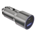 Winner Group - Φορτιστής αυτοκινήτου 1xUSB-C + 1xUSB-A Power Delivery 58,5W ασημί