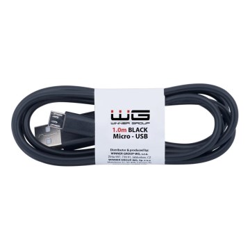 Winner Group - Καλώδιο USB Micro USB / USB-A 1m μαύρο