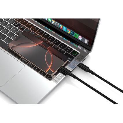 Winner Group - Καλώδιο USB USB-C / USB-C 240W 1m μαύρο