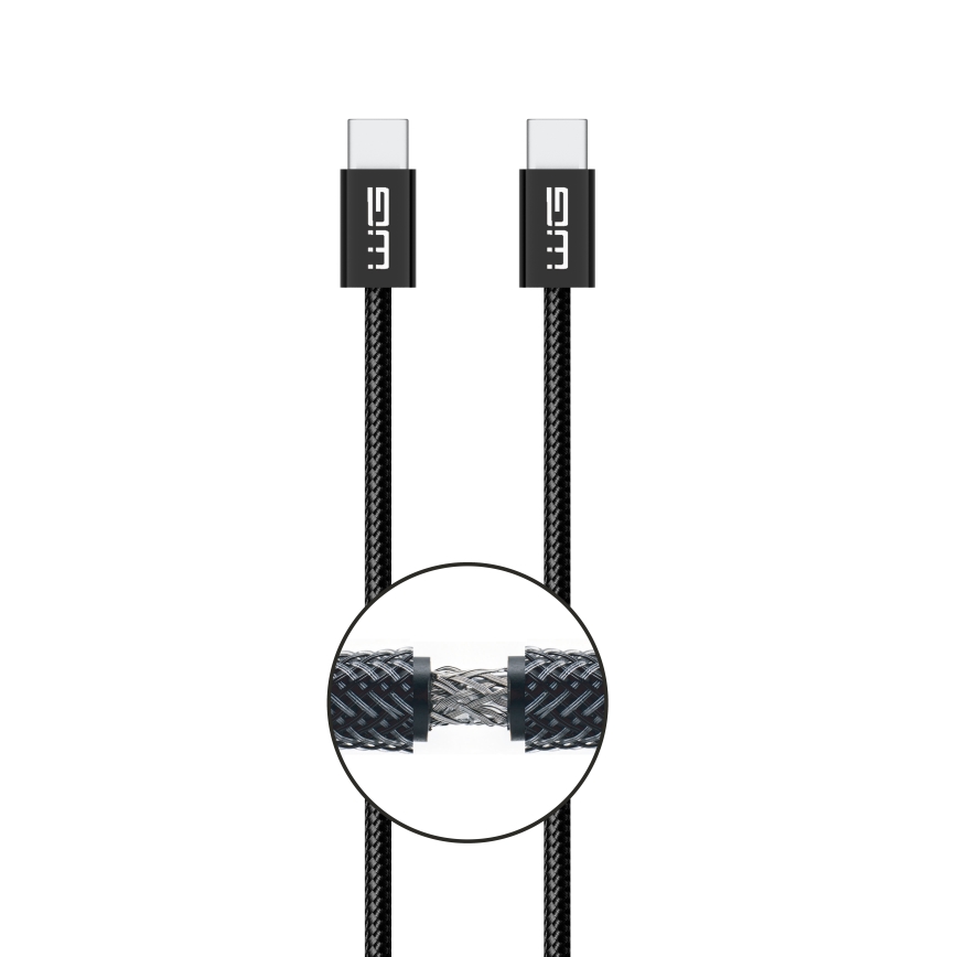 Winner Group - Καλώδιο USB USB-C / USB-C 60W 3m μαύρο