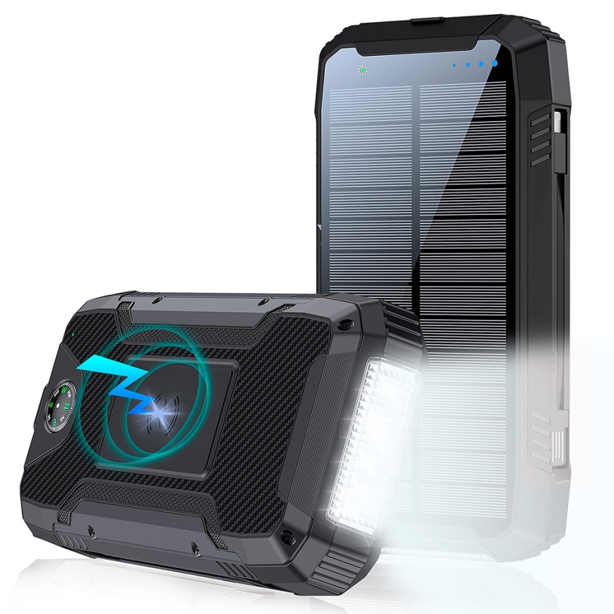Winner Group - Power Bank με ασύρματη φόρτιση και ηλιακό πάνελ 20000 mAh 20W PD
