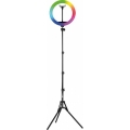 Winner Group - Ρυθμιζόμενο RGB LED επιδαπέδιο φωτιστικό με τρίποδο και βάση στήριξης για vlog LED/10W/5V