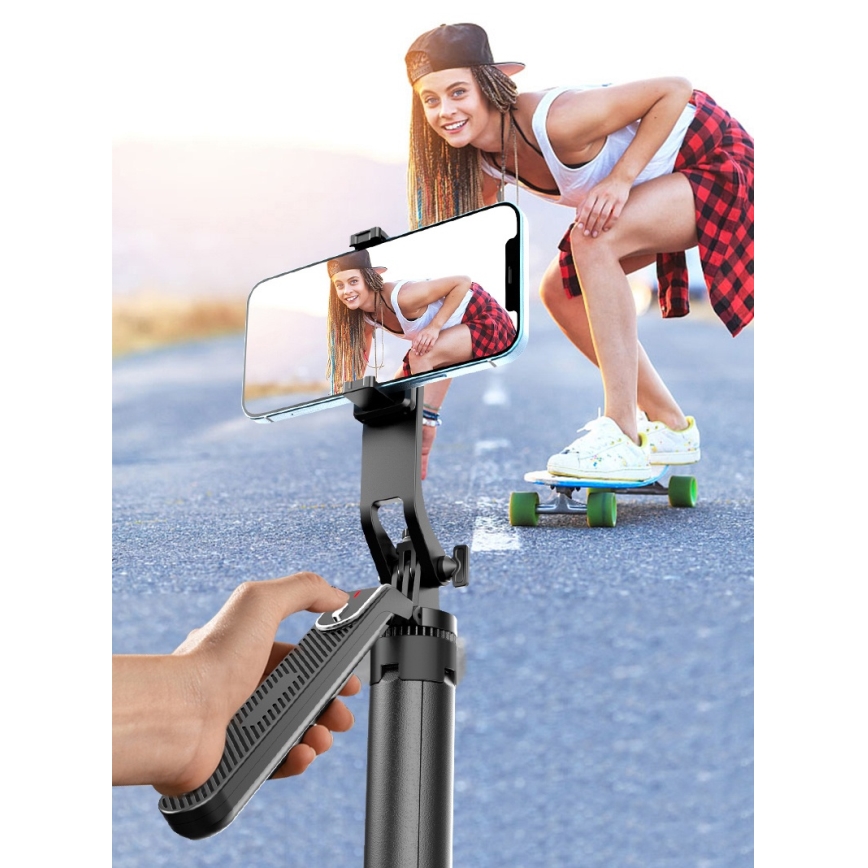 Winner Group - Selfie stick 3σε1 με ένα stand 55 mAh 180 cm μαύρο