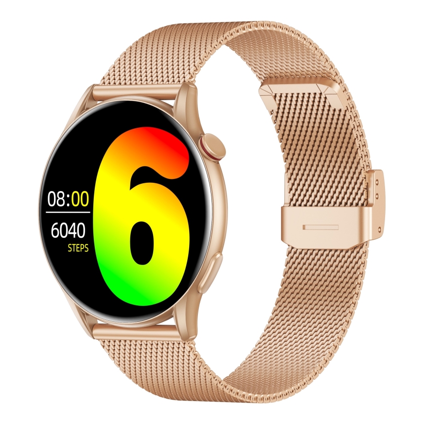 Winner Group - Smart watch AirFlex 2 Elegance 280 mAh IP68 χρυσό