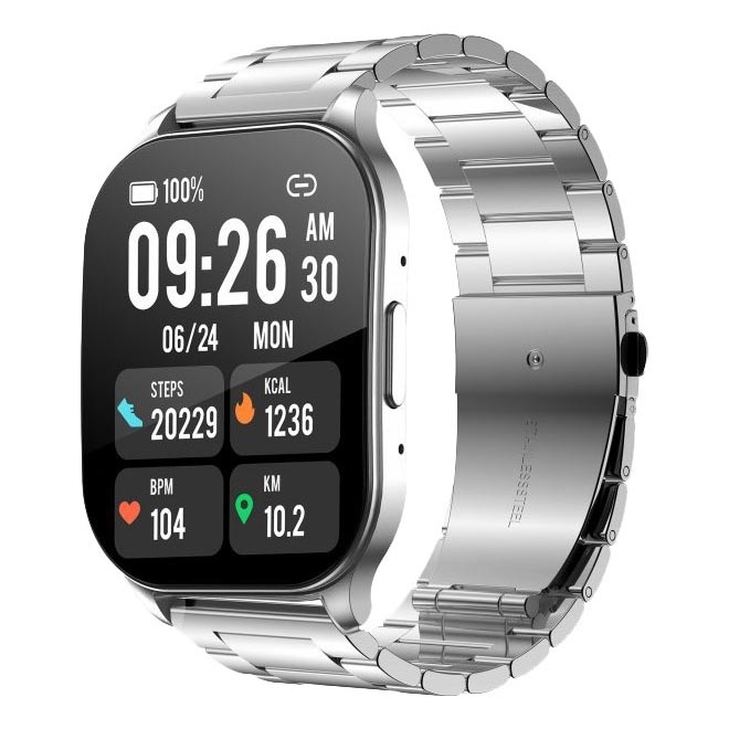 Winner Group - Smart watch AirFlexOn 300 mAh IP68 ασημί