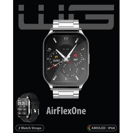 Winner Group - Smart watch AirFlexOn 300 mAh IP68 ασημί