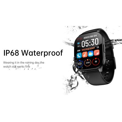 Winner Group - Smart watch AirFlexOn 300 mAh IP68 ασημί