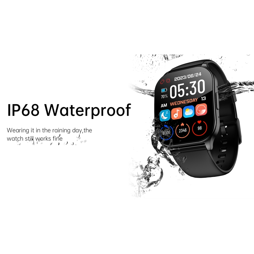 Winner Group - Smart watch AirFlexOn 300 mAh IP68 ασημί