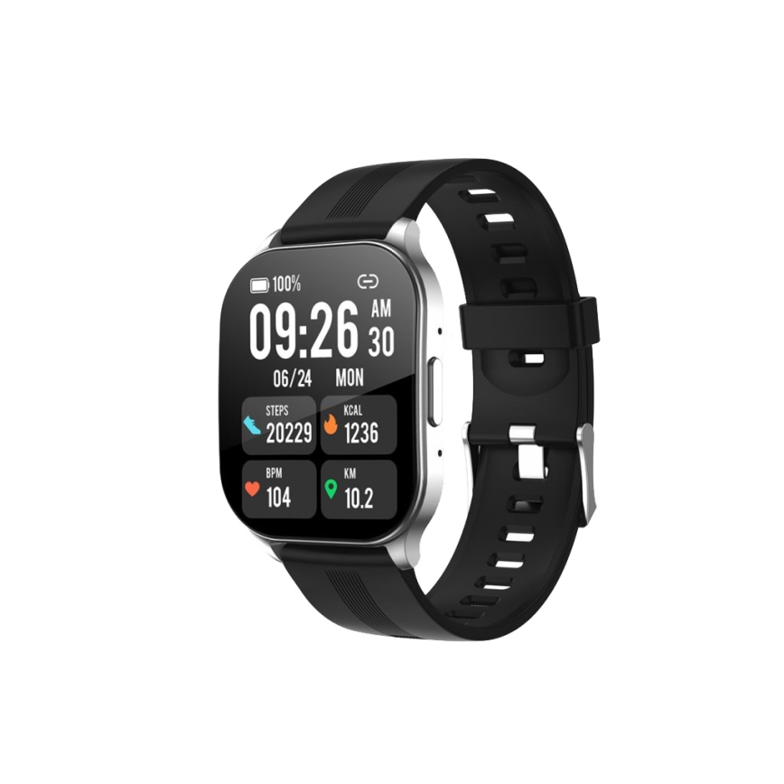 Winner Group - Smart watch AirFlexOn 300 mAh IP68 ασημί