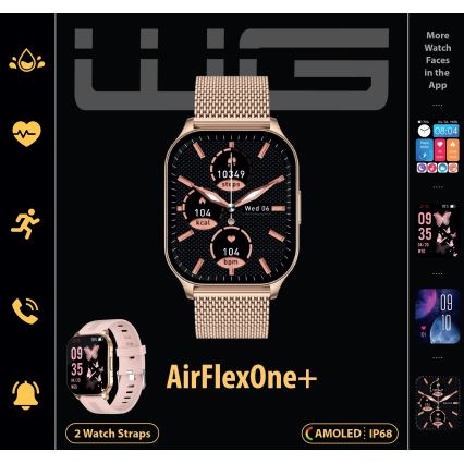 Winner Group - Smart watch AirFlexOne+ 300 mAh IP68 χρυσό